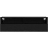 TV zidna vitrinka crni hrast 100x30x30 cm konstruirano drvo | shoptok.hr