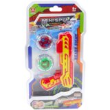 Pištolj za igru + 2 metalna diska za lansiranje - crveni | shoptok.hr