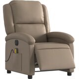  Električni masažni naslonjač od umjetne kože boja cappuccina | shoptok.hr