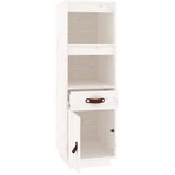  Visoka komoda bijela 34 x 40 x 108,5 cm od masivne borovine | shoptok.hr