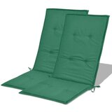 Jastuci za vrtne stolice 2 kom zeleni 120x50x3 cm od tkanine | shoptok.hr