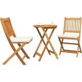 Bistro set za vrt 3 pcs Smeđa Čvrsto drvo akacije | Eponuda.com