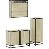 vidaXL 3-dijelni set kupaonskog namještaja boja hrasta sonome drveni | shoptok.hr