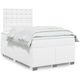 Maison Chic Box spring postelja - Vzmetna postelja z vzmetnico bel 120x190 cm umetno usnje SL4818, (21903259) | Shoptok.si