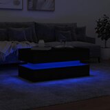  Stolić za kavu s LED svjetlima crni 90 x 50 x 40 cm | shoptok.hr