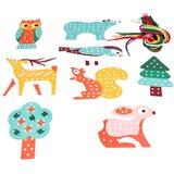 Rex London Komplet za ustvarjanje Stitching set Woodland – | Shoptok.si