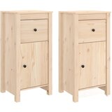 Maison Chic Komoda - Predalnik 2 kosa 40x35x80 cm trdna borovina, (21719131) | Shoptok.si