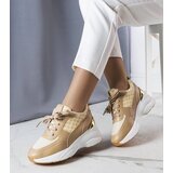 Gemre Beige sneakers decorated with Lora monogram | Shoptok.si