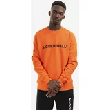 A-COLD-WALL* Bombažen pulover Essential Logo Crewneck moški, oranžna barva