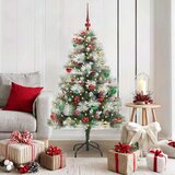  Umjetno božićno drvce S LED lampica Zelena i bijela 150 cm | shoptok.hr