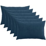  Presvlaka za jastuk 6 pcs ALMELO Mornarsko plava 50 x 75 cm Slike