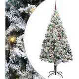 vidaXL Umestno božično drevo med 300 LED Zelena 240 x 150 cm | Shoptok.si