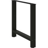  Noge za blagovaonski stol Crne 2 kom 80 x (72-73) cm Čelik | shoptok.hr