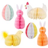 Meri Meri 6 dijelni set papirnatih ukrasa honeycomb easter Cijene