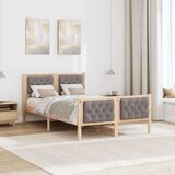  Okvir za krevet Sivo-smeđa 120 x 200 cm tkanina | shoptok.hr