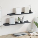  Lebdeća polica Zidne 2 pcs Antracit 80 x 18 x 2,5 cm Čelik Cijene