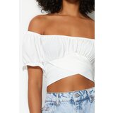 Trendyol Women's top Crop plava | bela | ePonuda.com