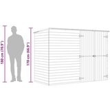 vidaXL vrtna kolesarska lopa 232x110x170 cm impregnirana borovina | Shoptok.si