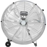  Bubnjasti ventilator s kotačem Srebrno 79 x 37 x 82 cm Aluminij | shoptok.hr