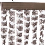  Zastor protiv insekata smeđe-sivi i bijeli 90 x 220 cm šenil | shoptok.hr