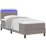 Box spring krevet Sivo-smeđa 80 x 200 cm tkanina | shoptok.hr