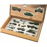 A set of educational magnetic puzzles with a land war motif | Shoptok.si