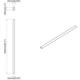  Cijev za ormar 12 pcs Srebrno 764 x 15 x 29 mm | shoptok.hr