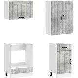  Kuhinjska jedinica LUCCA 8 pcs Betonska siva Konstruirano drvo | shoptok.hr