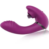 Dual G-Spot & Licking Tongue Vibrator Purple