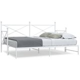 vidaXL Dnevna postelja s skrinjo brez ležišča Bela 80x200 cm Jeklo Cene