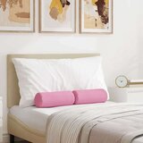 vidaXL valjkasti jastučići 2 pcs ružičasta Ø 15 x 40 cm tkanina | shoptok.hr