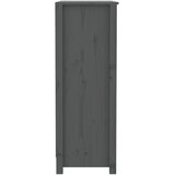 Ormarić za knjige Siva 80x35x97 cm od masivne borovine | shoptok.hr