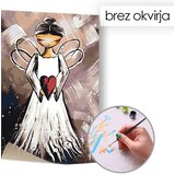  Slikanje po številkah ANGEL S SRCEM - Level Medium (set za) | Shoptok.si