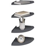  Lebdeća polica s policom 4 pcs Antracit 24 x 24 x 2,3 cm | Eponuda.ba
