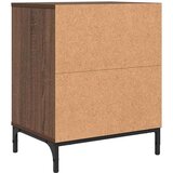vidaXL Noćni ormarići s ladicama 2 pcs Smeđi hrast 49 x 36 x 61 cm | shoptok.hr
