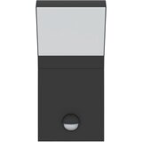  Vanjske LED zidne svjetiljke sa senzorima 2 kom crne aluminij | shoptok.hr