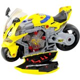  2 u 1 DIY radionička svjetla Zvuci Dim Motocikl Žuta 43 cm | shoptok.hr