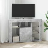  Kotni LED TV ormar 100x40x68cm Betonski sivi Konstruirano drvo | shoptok.hr