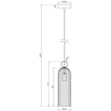 MAYTONI VISEČA NIHALNA SVETILKA Modern 10/34,7 cm 40 W E14 | Shoptok.si