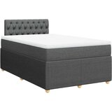  Krevet box spring s madracem tamnosivi 120 x 190 cm tkanina | shoptok.hr