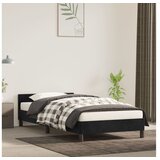  Okvir Za krevet s uzglavljem crni 100x200 cm baršunasti | shoptok.hr