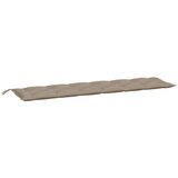  Jastuk za vrtnu klupu smeđesivi 200 x 50 x 7 cm tkanina Oxford | shoptok.hr