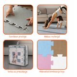 Zopa puzzle podloga od pjene 30 × 30 cm (9 kom) Floral Blue | shoptok.hr