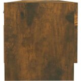vidaXL garderobna omara dimljeni hrast 100x32,5x35 cm konstruiran les | Shoptok.si
