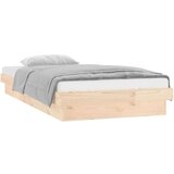  Posteljni okvir LED bel 90x190 cm trden les, (20904080) | Shoptok.si