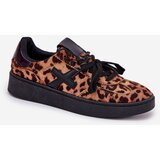 Boto Low Women's Sports Shoes In Leopard Print Brown Zelevelis | Shoptok.si