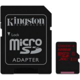 Kingston MicroSDXC 128GB + SD adapter SDCA3/128GB memorijska kartica Cene