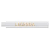 HEKA Zložljivi meter (Dolžina: 2 m, Bela, Natis: LEGENDA) | Shoptok.si