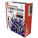 STANDARD LED povezovalna božična veriga, 10 m, zunanja in notranja, vijolična | Shoptok.si