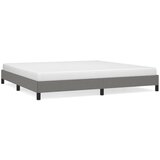 Maison Chic Posteljni okvir - Dvoposteljna postelja - Zakonska postelja brez vzmetnice temno siv 200x200 cm blago-J4453, (21775742) | Shoptok.si